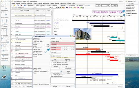 mise à jour du logiciel de planning de taches de chantier ou d'Architecture Faberplan Mac et PC v19.07