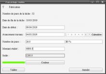 avancement d'une tâche d'un projet sur mac osx et pc windows