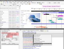 nouveau chaînage avec déplacement automatique Fin à Début sur les plannings Faberplan Mac et Pc