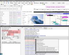 chaînages début à début dans le planning de tâches mac et pc faberplan v14.17