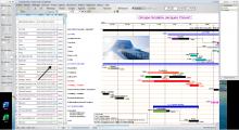 saisie nombre jours et pourcentage avancement planning pro mac et pc faberplan 1506